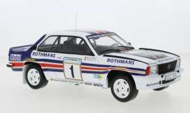 Opel  - Ascona 1982 white/blue/red - 1:18 - IXO Models - rmc097A - ixrmc097A | The Diecast Company
