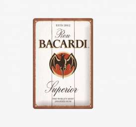 Tac Signs 3D  - Bacardi white/red/black - Tac Signs - NA22378 - tacM3D22378 | The Diecast Company