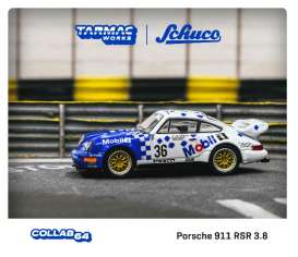Porsche  - 911 RSR 3.8 1993 blue/white - 1:64 - Tarmac - T64S-003-93SPA - TC-T64S003-93SPA | The Diecast Company