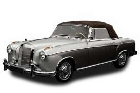 Mercedes Benz  - 220SE Cabrio 1960 grey/dark grey - 1:18 - SunStar - 3593 - sun3593 | The Diecast Company