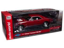 Chevrolet  - Camaro SS/RS 1967 red - 1:18 - Auto World - AMM1288 - AMM1288 | The Diecast Company