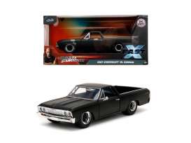 Chevrolet  - El Camino 1967 matt black - 1:24 - Jada Toys - 34413 - jada253203086 | The Diecast Company