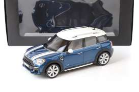 Mini  - Cooper S Countryman blue/white - 1:18 - Kyosho - kyoMinib | The Diecast Company