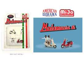 Figures  - Motomania set #6 2023 various - 1:64 - American Diorama - 76515 - AD76515 | The Diecast Company