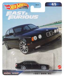BMW  - M5 E34 F&F 4/5 1991 black - 1:64 - Hotwheels - HKD28 - hwmvHKD28 | The Diecast Company