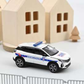 Peugeot  - 3008 2023 white/blue - 1:43 - Norev - 473948 - nor473948 | The Diecast Company