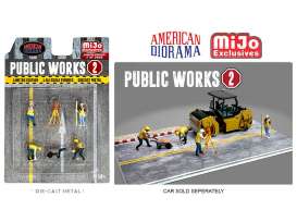 Accessoires diorama - Public Works #2 2023 various - 1:64 - American Diorama - 76519 - AD76519 | The Diecast Company