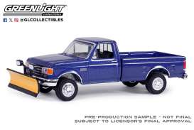 Ford  - F-250 Xl 4x4 1991 blue - 1:64 - GreenLight - 35280E - gl35280E | The Diecast Company