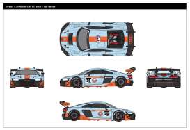 Audi  - RS8 LMS GT3 light blue/orange - 1:24 - Motor Max - 79667 - mmax79667 | The Diecast Company