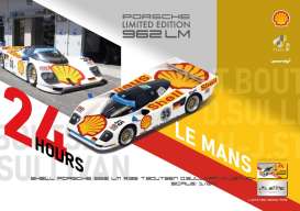 Porsche  - 962 LM 1994 white/yellow - 1:64 - Tiny Toys - YO64004 - TinyYO64004 | The Diecast Company