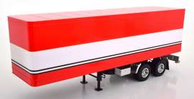 Trailer  - red/white - 1:18 - Road Kings - 180160 - rk180160 | The Diecast Company