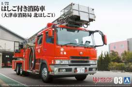   - Fire ladder truck  - 1:72 - Aoshima - 05970 - abk05970 | The Diecast Company