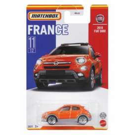 Fiat  - 500x 2016 orange - 1:64 - Matchbox - HBL12 - MBHBL12 | The Diecast Company