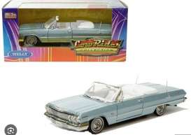 Chevrolet  - 1963 blue - 1:24 - Welly - 22434LRW-bl - welly22434LRW-bl | The Diecast Company