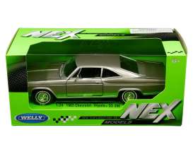 Chevrolet  - 1965 metallic grey - 1:24 - Welly - 22417W-gry - welly22417W-gry | The Diecast Company