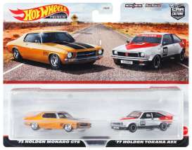 Holden  - Monaro GTS & Torana A9X orange/white/red - 1:64 - Hotwheels - HKF50 - hwmvHKF50 | The Diecast Company