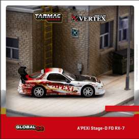 Mazda  - Apexi white/red - 1:64 - Tarmac - T64G-022-AP2 - TC-T64G022AP2 | The Diecast Company