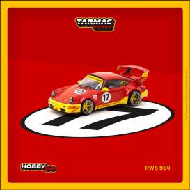 Porsche  - RWB 964 red/yellow - 1:64 - Tarmac - T64-037-IDR - TC-T64-037IDR | The Diecast Company