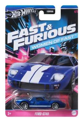 Ford  - GT F&F blue/white - 1:64 - Hotwheels - HRW39 - hwmvHRW39 | The Diecast Company