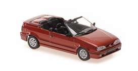 Renault  - 19 Cabriolet 1992 red - 1:43 - Maxichamps - 940113731 - mc940113731 | The Diecast Company