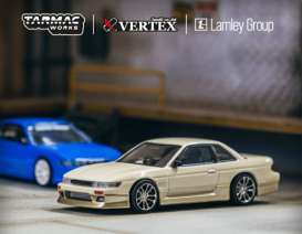 Nissan  - Silvia S13 white/gold - 1:64 - Tarmac - T64G-025-WH - TC-T64G025WH | The Diecast Company