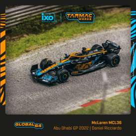 McLaren  - MCL36 orange/blue/black - 1:64 - Tarmac - T64G-F041-DR3 - TC-T64G-F041-DR3 | The Diecast Company