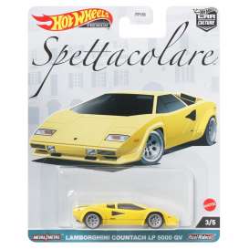 Lamborghini  - Countach LP 5000 QV yellow - 1:64 - Hotwheels - HKC47 - hwmvHKC47 | The Diecast Company