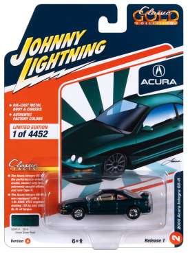 Acura  - Integra Type R 2000 dark green - 1:64 - Johnny Lightning - SP322A - JLSP322A | The Diecast Company