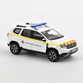 Dacia  - Duster 2020 white/red/yellow - 1:43 - Norev - 509028 - nor509028 | The Diecast Company