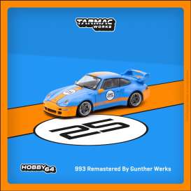Porsche  - 993 blue/orange - 1:64 - Tarmac - T64-TL054-BO - TC-T64TL054BO | The Diecast Company