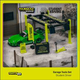 diorama Garage Accessoires - green-yellow - 1:64 - Tarmac - T64A-001-SD - TC-T64A001SD | The Diecast Company