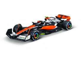 McLaren  - MCL60 2023 orange/black/blue - 1:43 - Bburago - 38087N - bura38087N | The Diecast Company