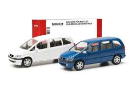 Opel  - Zafira white/blue - 1:87 - Herpa - H013932 - herpa013932 | The Diecast Company