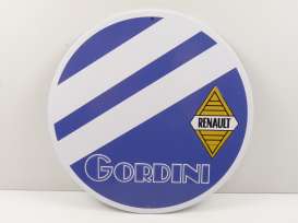 Metal Signs  - Gordini white/blue - Magazine Models - magPB227 - magPB227 | The Diecast Company