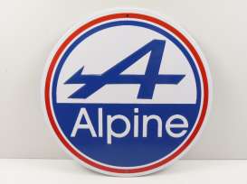Metal Signs  - Alpine white/red/blue - Magazine Models - magPB229 - magPB229 | The Diecast Company
