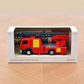 Mercedes Benz  - Atego red/yellow - 1:43 - Norev - 431030 - nor431030 | The Diecast Company