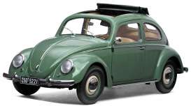 Volkswagen  - Beetle Saloon open roof 1949 pastel green - 1:12 - SunStar - 5221 - sun5221 | The Diecast Company