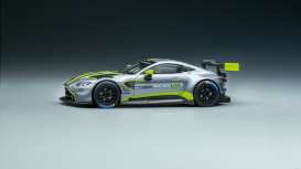 Aston Martin  - Vantage GT3  silver/green - 1:64 - Pop Race Limited - PR64-AMGT-PRES - PR64AMGT-PRES | The Diecast Company