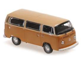 Volkswagen  - T2 Bus 1972 beige/brown - 1:43 - Maxichamps - 940053001 - mc940053001 | The Diecast Company