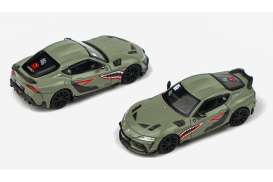 Toyota  - Darwin Pro 66G NWB Supra A90 green - 1:64 - Pop Race Limited - PR640076 - PR640076 | The Diecast Company