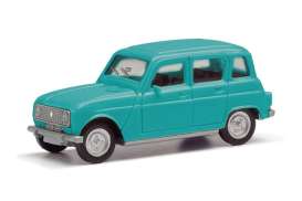 Renault  - R4 turquoise - 1:87 - Herpa - H020190-009 - herpa020190-009 | The Diecast Company