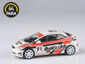 Honda  - Civic Type R FN2 2007 white/red/black - 1:64 - Para64 - 65399 - pa65399rhd | The Diecast Company