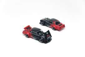 Nissan  - Skyline GT-R red/black - 1:64 - Pop Race Limited - PR640081 - PR640081 | The Diecast Company
