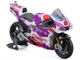 Ducati  - 2022 white/purple/red - 1:18 - Maisto - 36390Z - mai36390Z | The Diecast Company