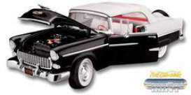 Chevrolet  - 1955 black/white - 1:18 - ERTL - ertv02074 | The Diecast Company