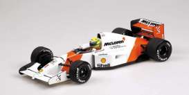 McLaren  - MP4/7 Ayrton Senna #1 1992 white/orange - 1:18 - Minichamps - 540921801 - mc540921801 | The Diecast Company