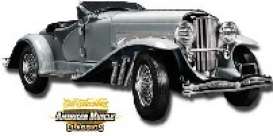 Duesenberg  - 1936 dark grey/silver - 1:18 - ERTL - ertv07963 | The Diecast Company