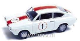 Fiat  - 1965 white w/red stripe - 1:43 - Progetto K - pro00281 | The Diecast Company