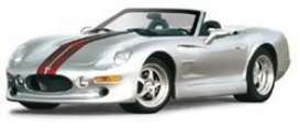 Shelby  - 1998 silver w/red stripes - 1:18 - Bburago - 3323 - bura3323 | The Diecast Company