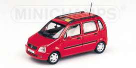 Opel  - 2000 magma red - 1:43 - Minichamps - 430049001 - mc430049001 | The Diecast Company